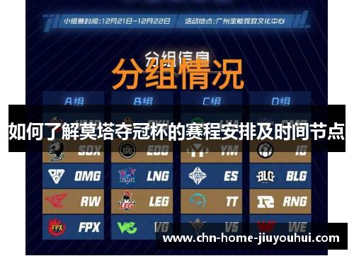 如何了解莫塔夺冠杯的赛程安排及时间节点